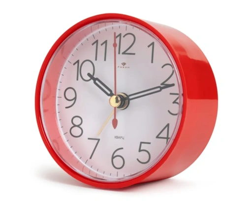 РУБИН будильник кварц корпус красный классика В7-010R